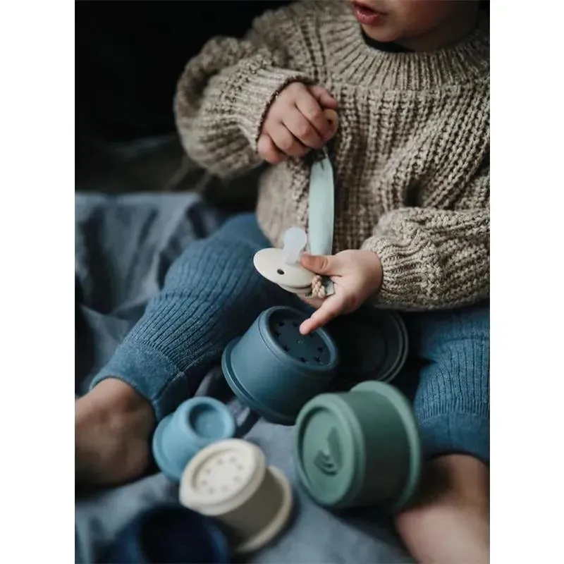 Mushie - Frigg Silicone Pacifier Cappuccino, 0/6M - Image 2