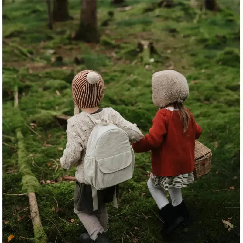 Mushie - Kids Mini Backpack, Fog - Image 5