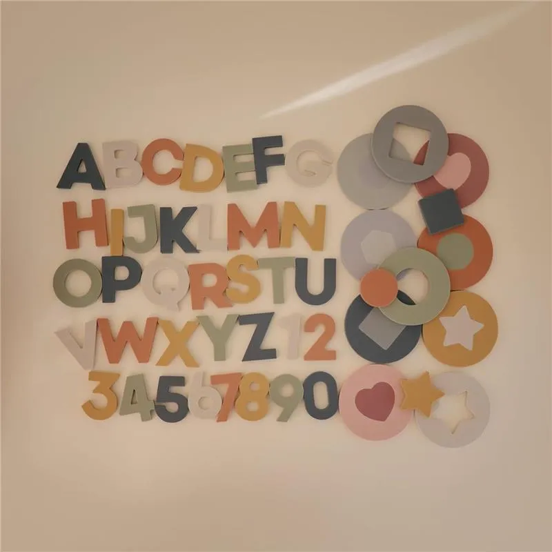Mushie - Letters And Numbers Bath Play Set (Original) - Image 2
