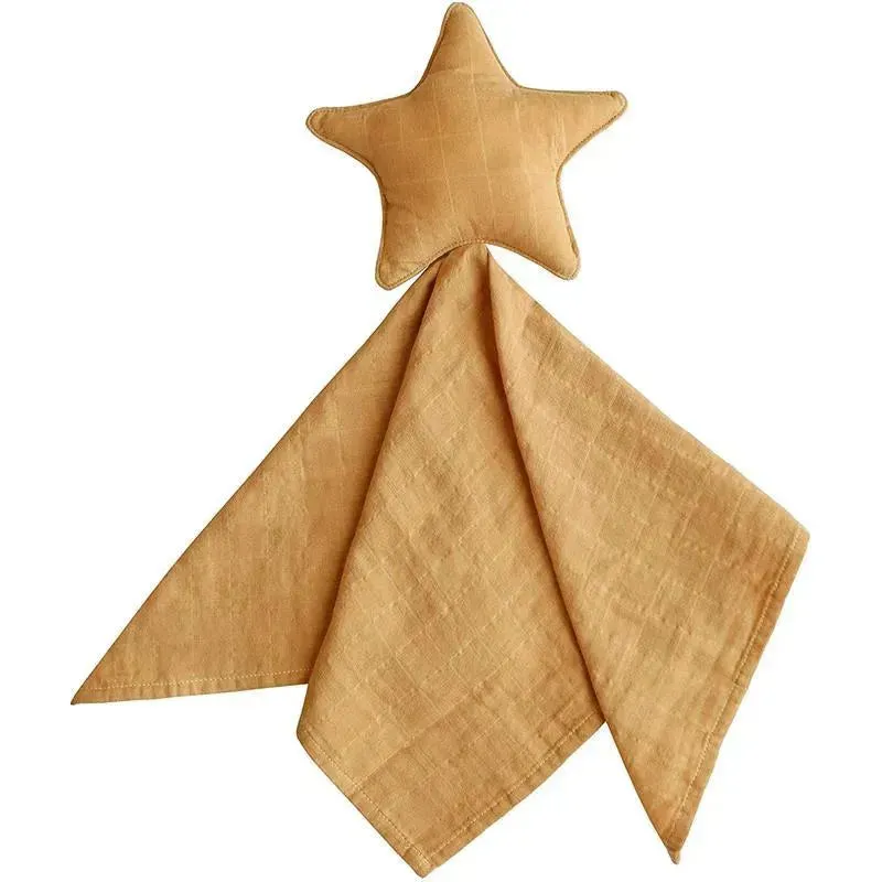 Mushie Lovely Blanket Star Lovey - Fall Yellow