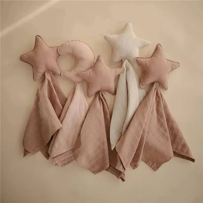 Mushie Lovely Blanket Star Lovey - Natural - Image 4