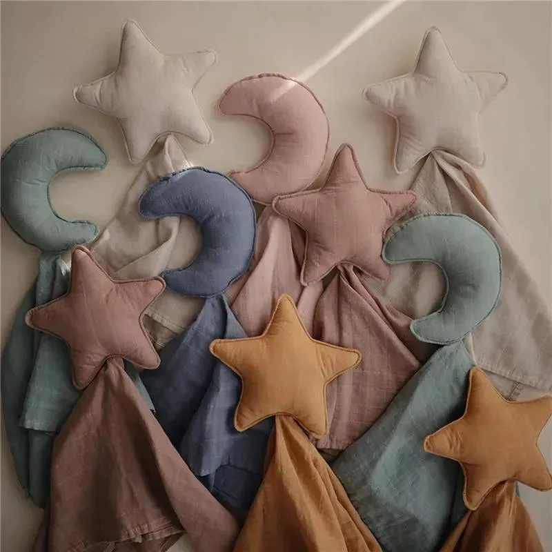 Mushie Lovely Blanket Star Lovey - Natural - Image 5