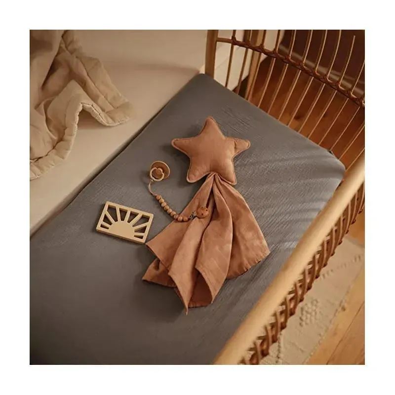 Mushie Lovely Blanket Star Lovey - Natural - Image 8