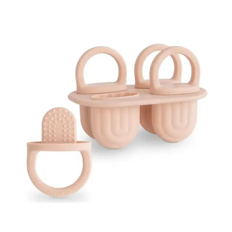 Mushie - Mushie Toddler Ice Pop Tray, Blush