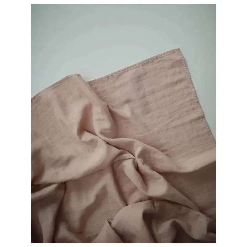 Mushie - Muslin Swaddle Blanket - Natural - Image 3