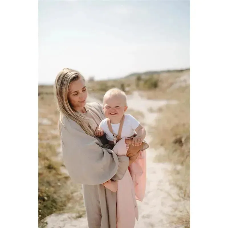 Mushie - Muslin Swaddle Blanket - Rose Vanila - Image 3