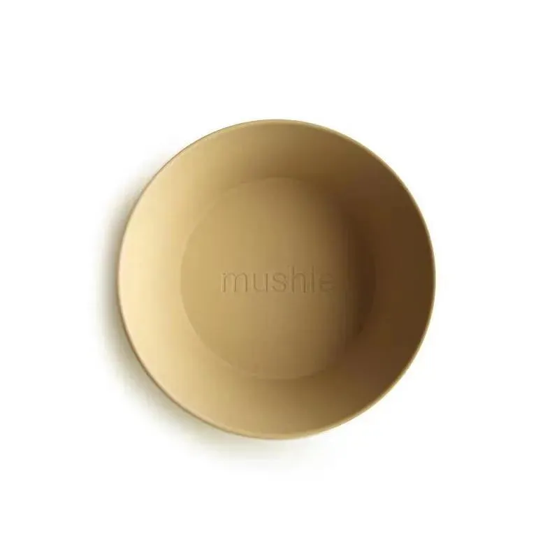 Mushie - Round Dinnerware Bowl Set Of 2 (Mustard) - Image 2
