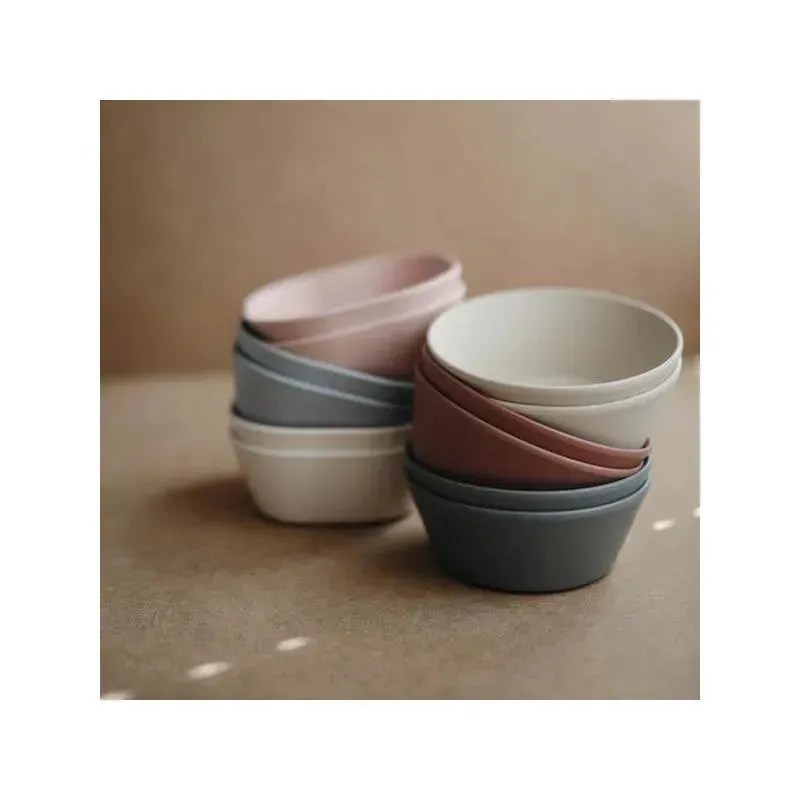Mushie - Round Dinnerware Bowl Set Of 2 (Smoke) - Image 4