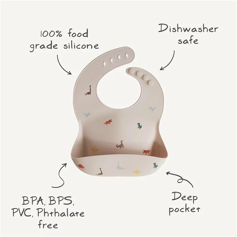 Mushie - Silicone Baby Bib, Kites - Image 3