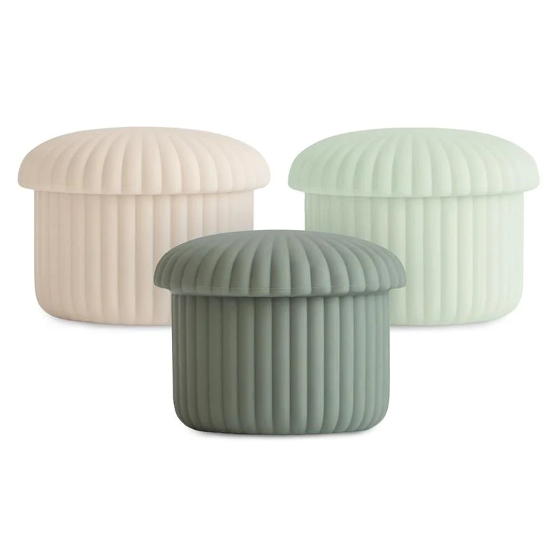 Mushie - Silicone Baby Food Containers Green Combo