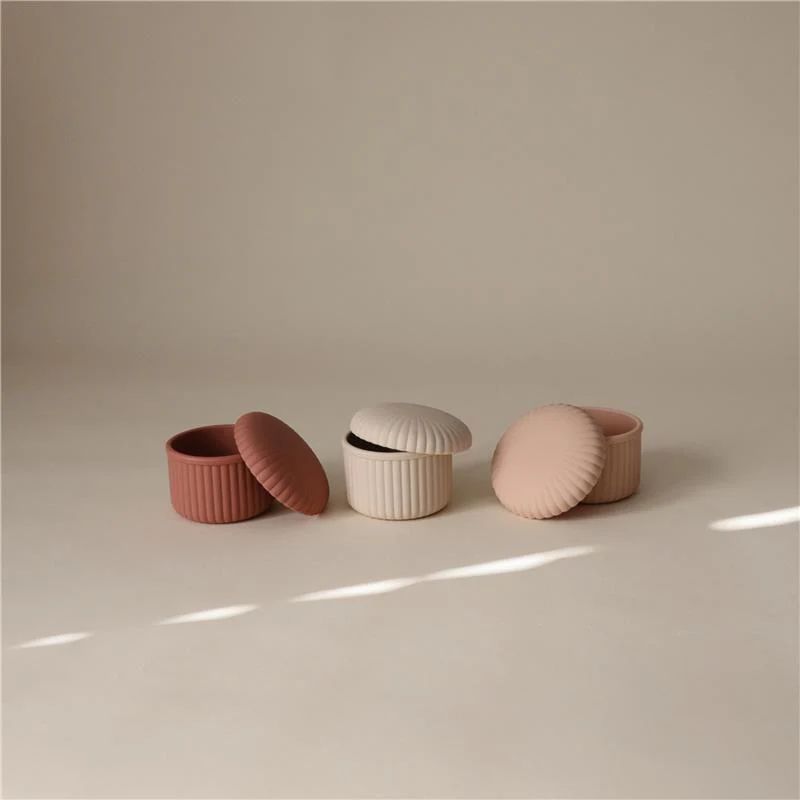 Mushie - Silicone Baby Food Containers Pink Combo - Image 2