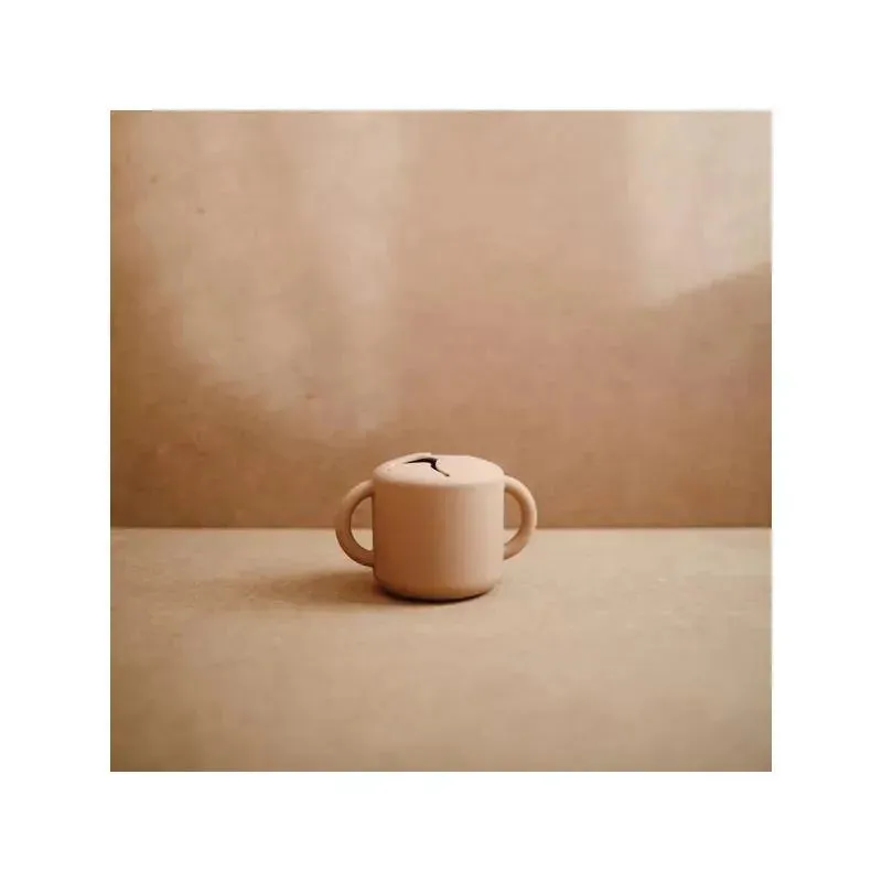 Mushie - Silicone Baby Snack Cup - Natural - Image 3