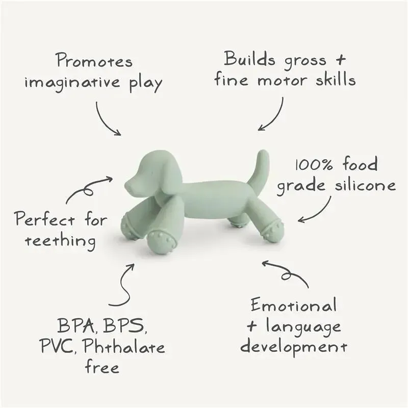 Mushie - Silicone Baby Teether Toy Dog - Image 5