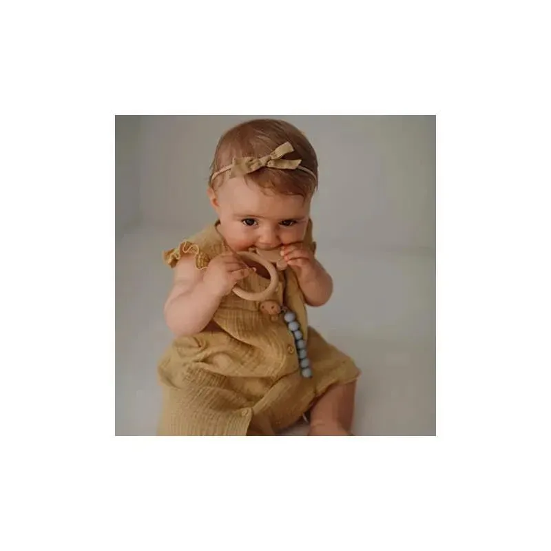 Mushie Silicone Baby Teether Toy Dog - Image 4