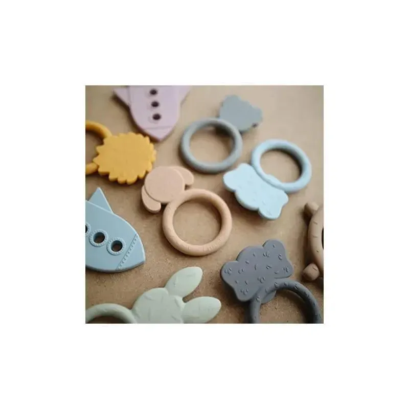 Mushie Silicone Baby Teether Toy Dog - Image 5