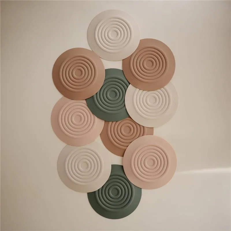 Mushie - Silicone Drain Stopper 2-Pk, Blush/Shifting Sand - Image 3