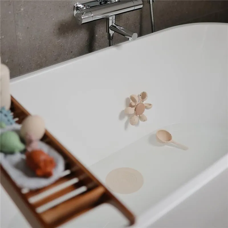 Mushie - Silicone Drain Stopper 2-Pk, Blush/Shifting Sand - Image 4