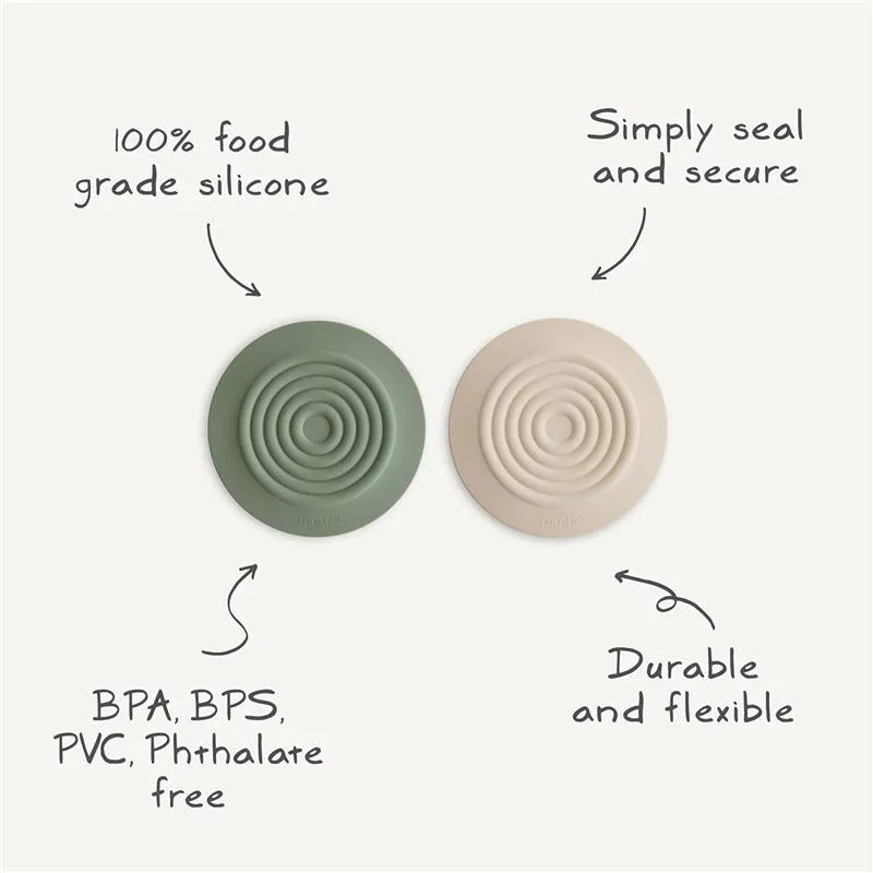 Mushie - Silicone Drain Stopper 2-Pk, Dried Thyme/Shifting Sand - Image 6