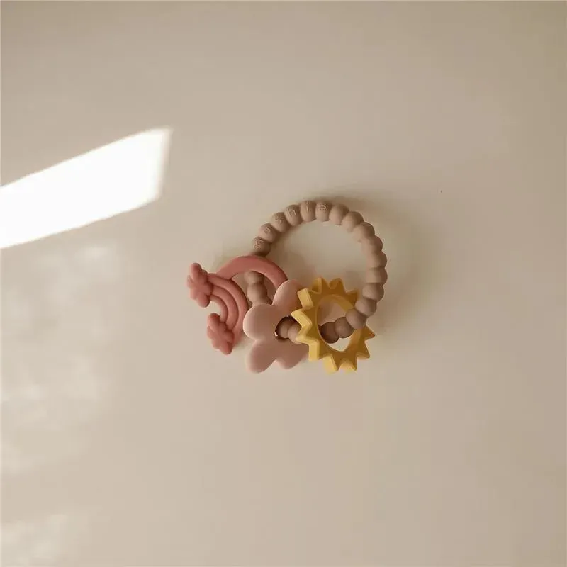 Mushie - Silicone Nature Teething Ring Toy - Image 3