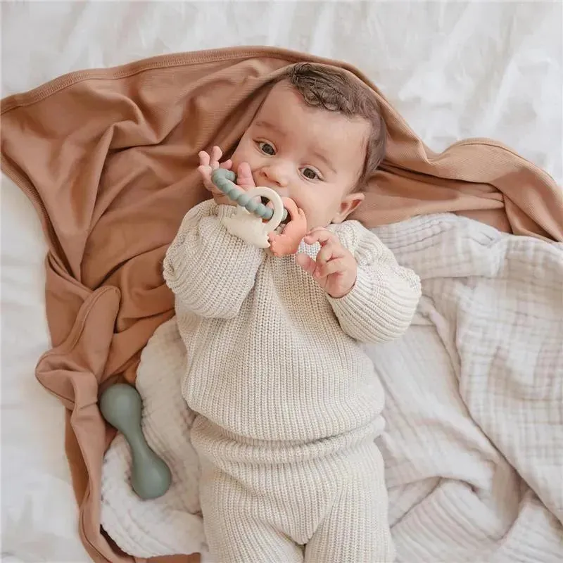 Mushie - Silicone Nature Teething Ring Toy - Image 5