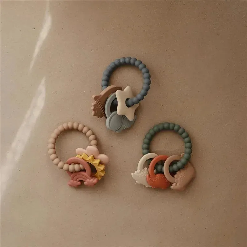 Mushie - Silicone Nature Teething Ring Toy - Image 8