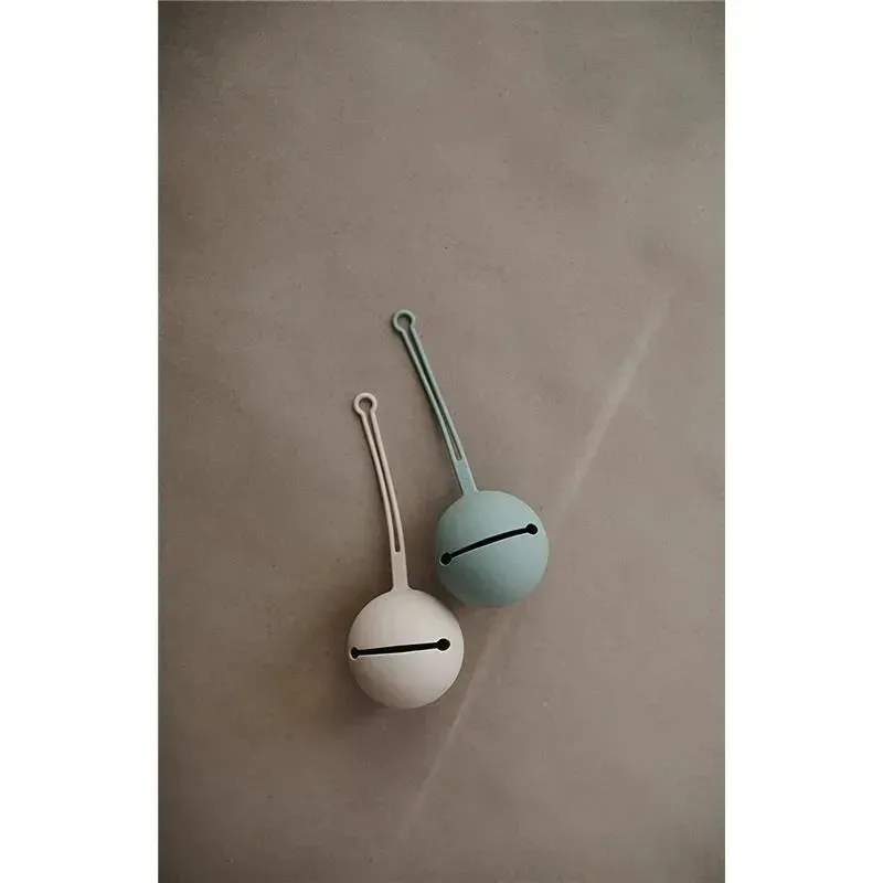 Mushie - Silicone Pacifier Holder Case, Dried Thyme - Image 4