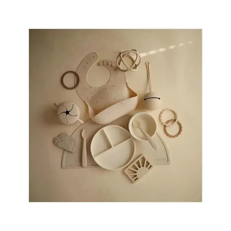 Mushie - Silicone Pacifier Holder Case - Shifting Sand - Image 2