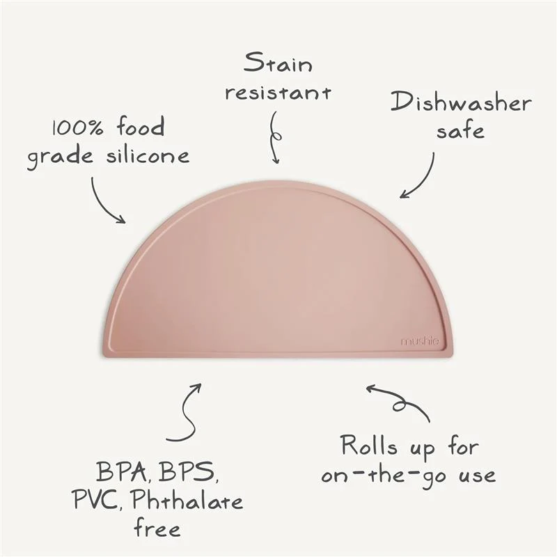 Mushie - Silicone Place Mat, Blush - Image 2