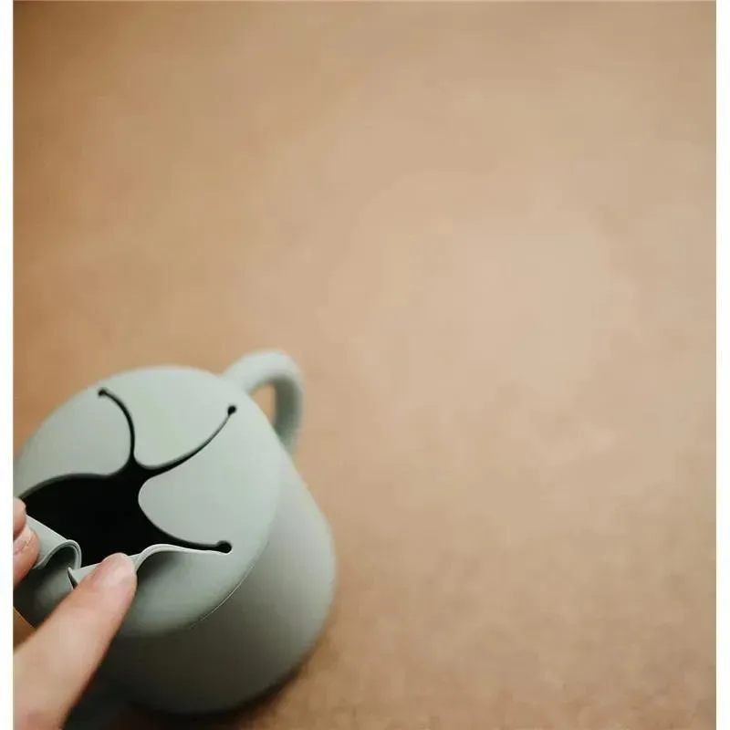 Mushie - Silicone Snack Cup, Cambridge Blue - Image 2