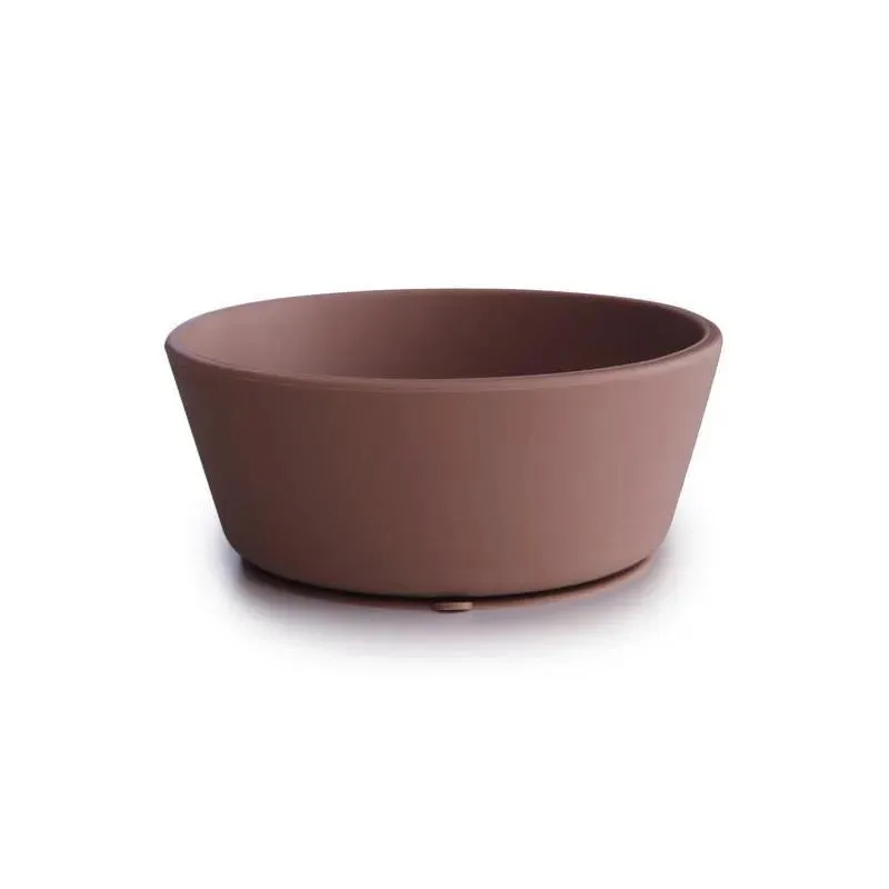 Mushie - Silicone Suction Bowl Baby - Cloudy Mauve