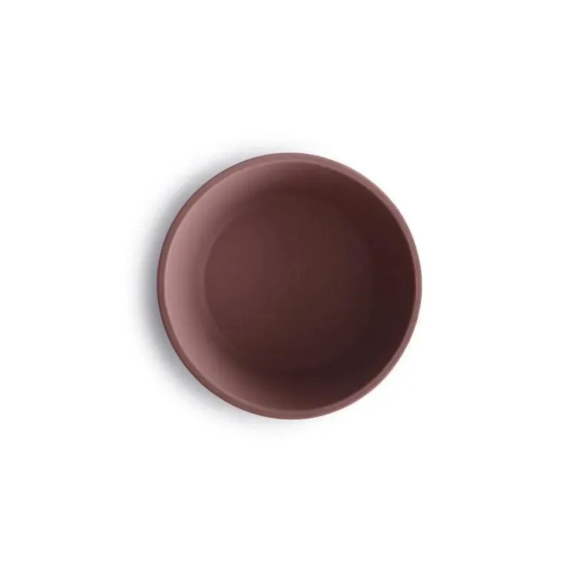 Mushie - Silicone Suction Bowl Baby - Cloudy Mauve - Image 5