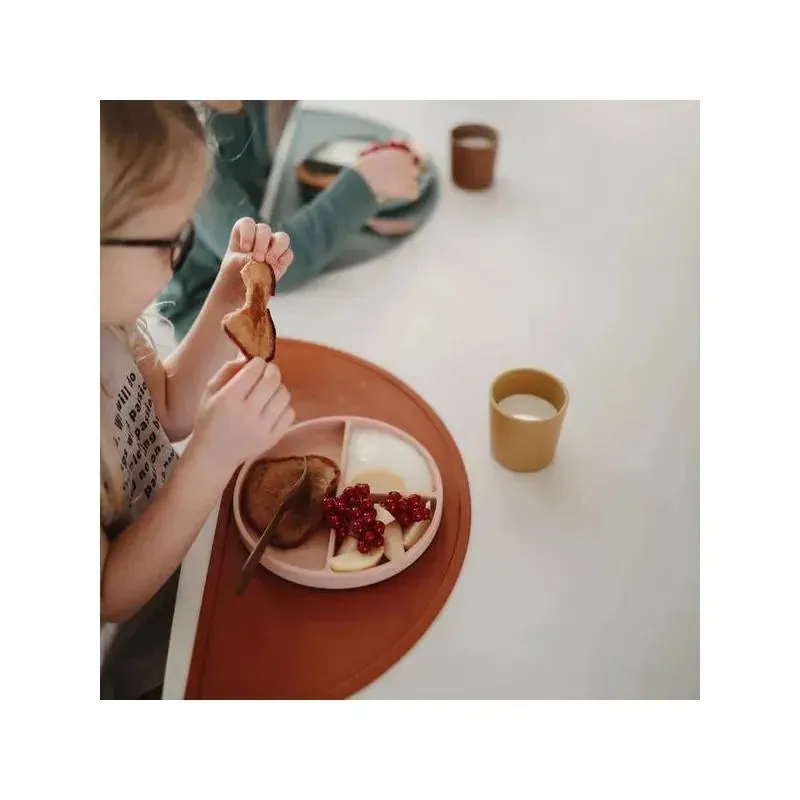 Mushie - Silicone Suction Plate Baby - Blush - Image 5