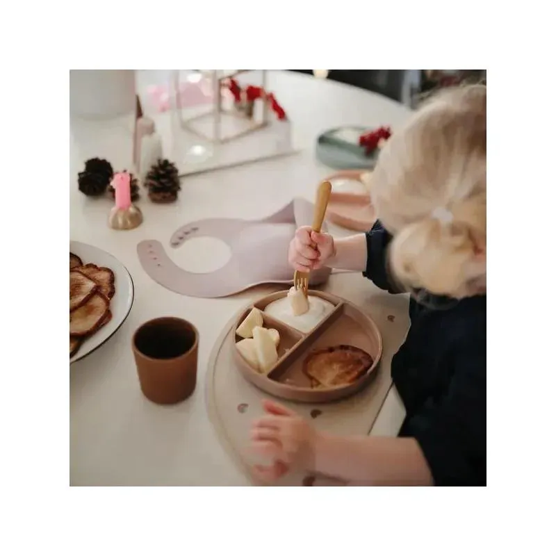 Mushie - Silicone Suction Plate Baby - Natural - Image 3