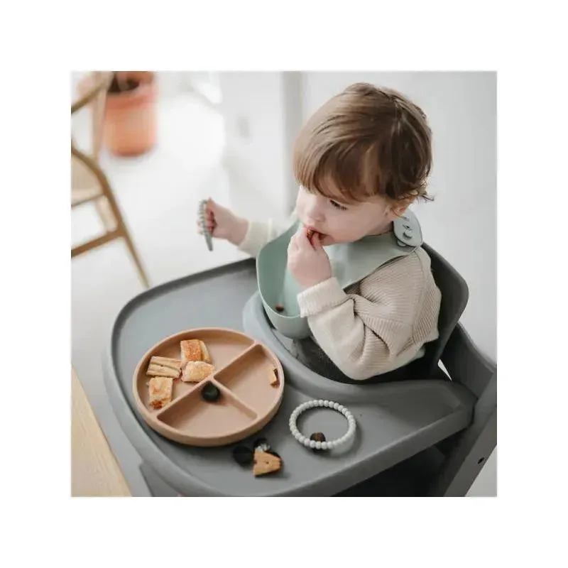 Mushie - Silicone Suction Plate Baby - Natural - Image 4