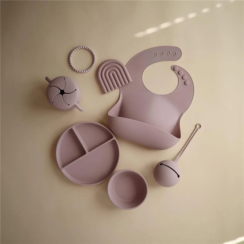 Mushie - Silicone Suction Plate, Soft Lilac - Image 3