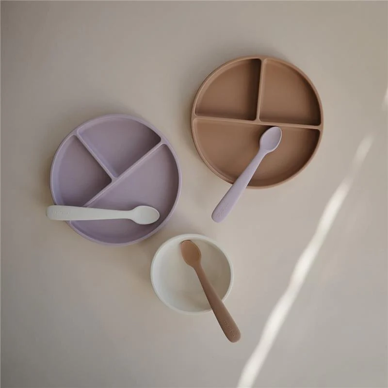 Mushie - Silicone Suction Plate, Soft Lilac - Image 5