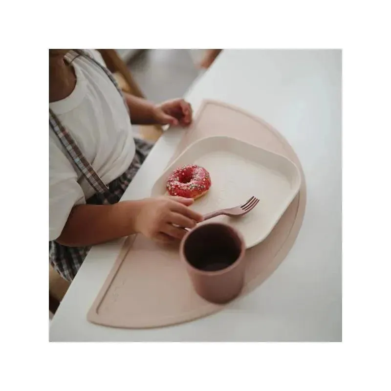Mushie - Square Dinnerware Baby Plates- Set Of 2 - Ivory - Image 3