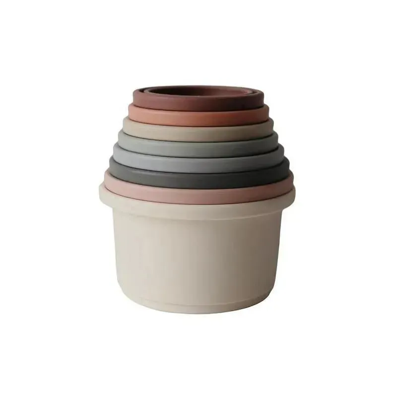 Mushie - Stacking Cups baby Toy | Made In Denmark (Original) - Image 2