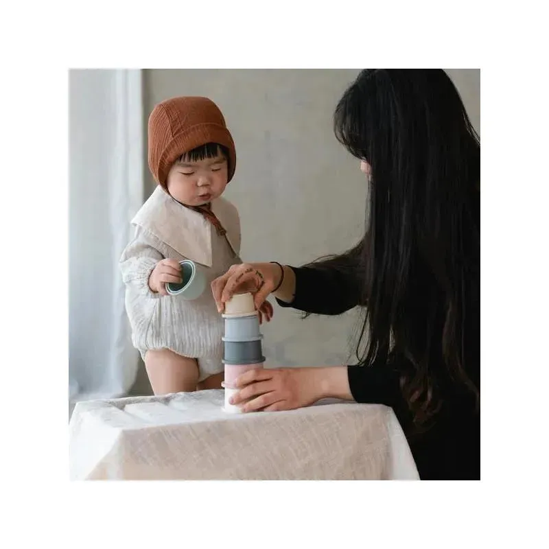 Mushie - Stacking Cups baby Toy | Made In Denmark (Original) - Image 9