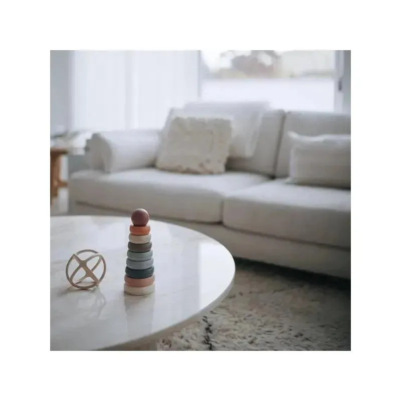 Mushie - Stacking Rings Baby Toy | Made In Denmark (Original) - Image 4