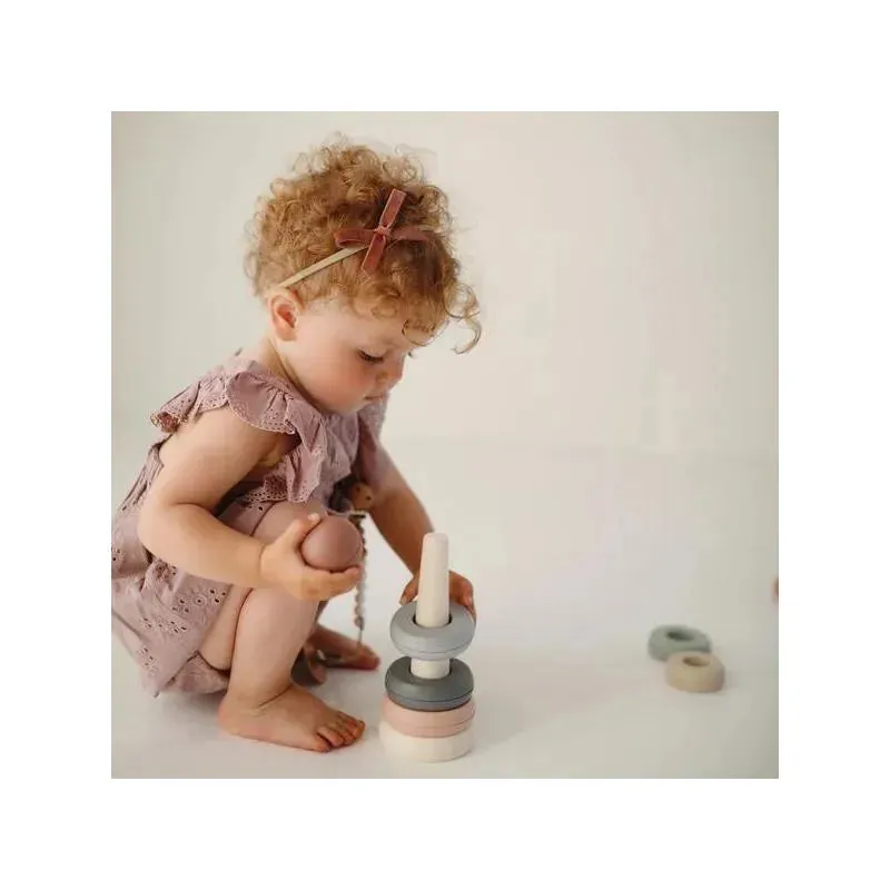 Mushie - Stacking Rings Baby Toy | Made In Denmark (Original) - Image 5