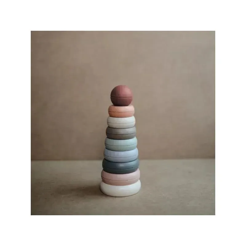 Mushie - Stacking Rings Baby Toy | Made In Denmark (Original) - Image 6