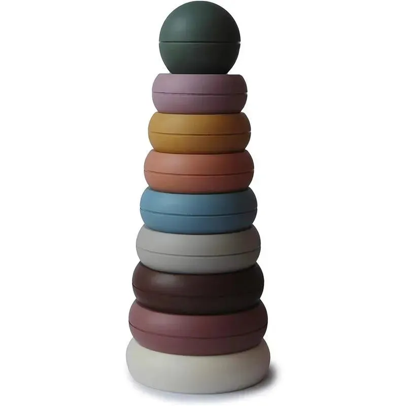 Mushie - Stacking Rings Toy, Rustic