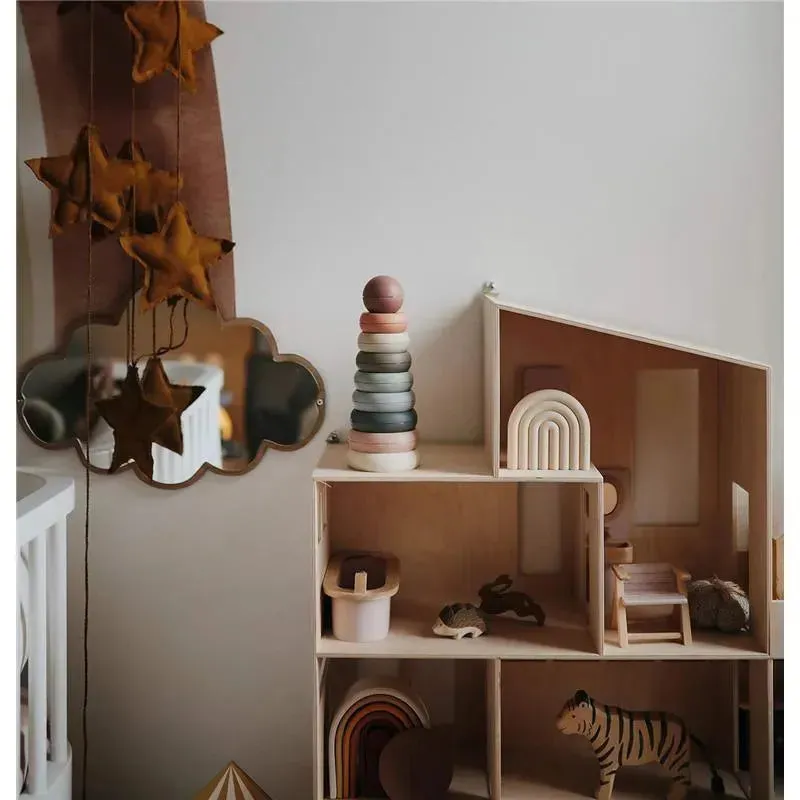 Mushie - Stacking Rings Toy, Rustic - Image 4