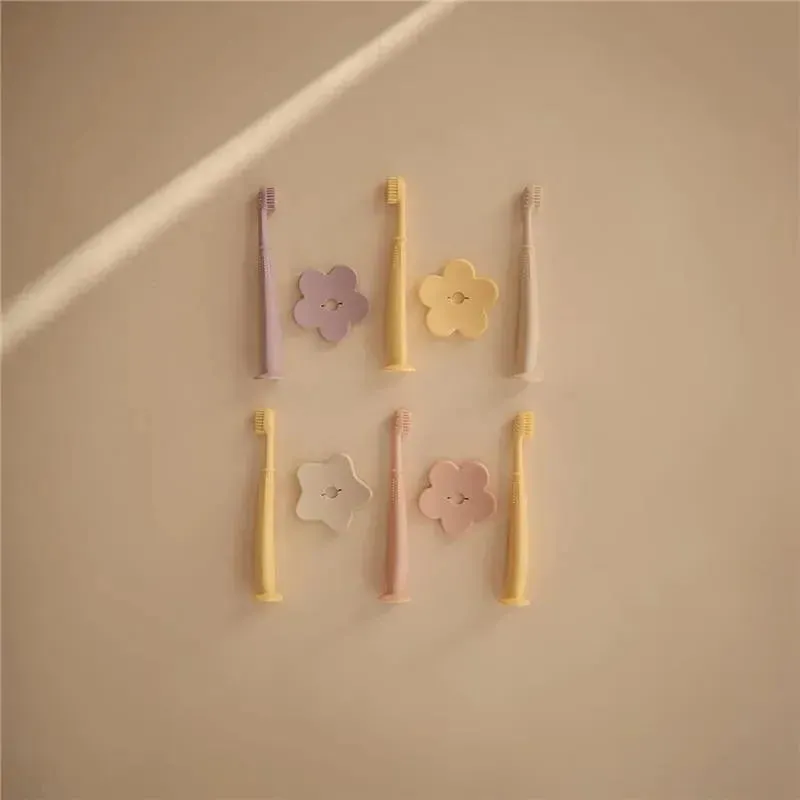 Mushie Star Training Toothbrush - Daffodil Yellow - Image 3