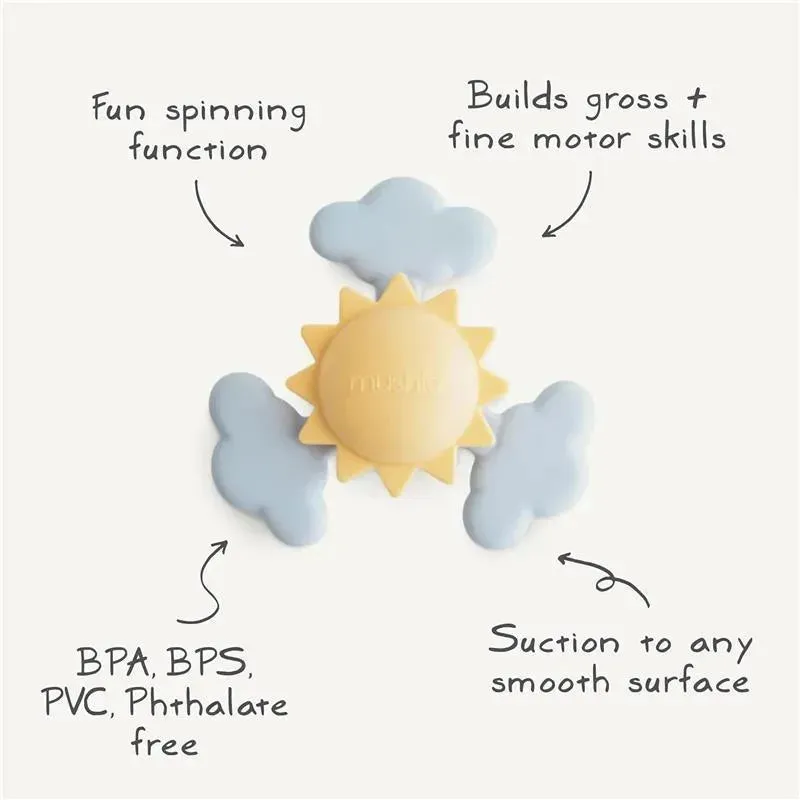 Mushie - Sunshine Suction Spinner Toy for Bath & Play - Image 2