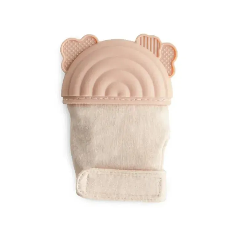 Mushie - Teething Mitten, Rainbow