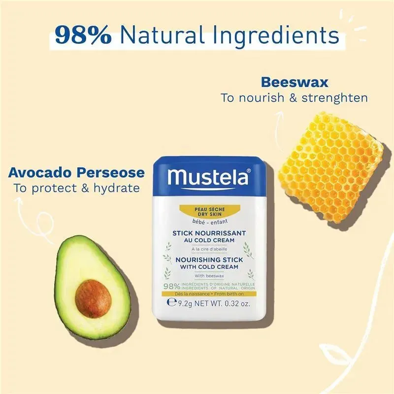 Mustela - Baby Nourishing Stick, Lip & Face Moisturizer for Dry Skin - Image 2