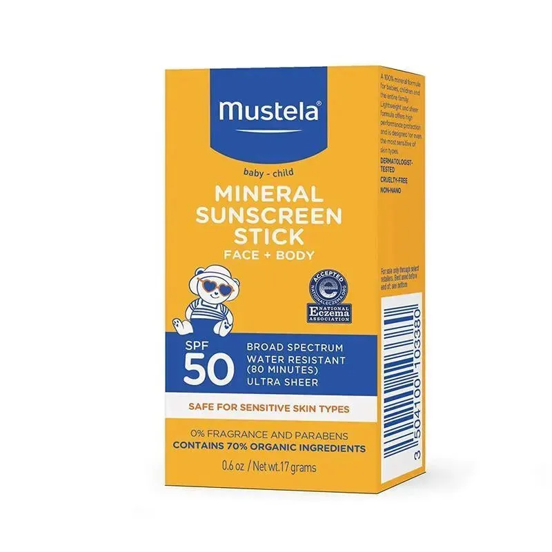Mustela - Baby Mineral Sunscreen Stick SPF 50 Broad Spectrum - Image 2