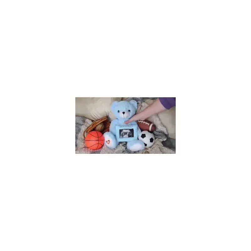 My Baby's Heartbeat Bear Gender Reveal Bear Kit Blue - Image 4